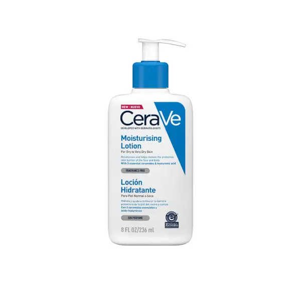 لوسیون کرم مرطوب کننده و آبرسان صورت و بدن سراوی Cerave