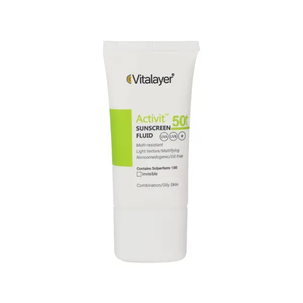 فلوئید ضد آفتاب بی رنگ SPF 50 اکتیویت ویتالیر