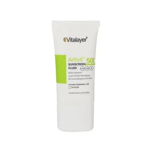 فلوئید ضد آفتاب بی رنگ SPF 50 اکتیویت ویتالیر