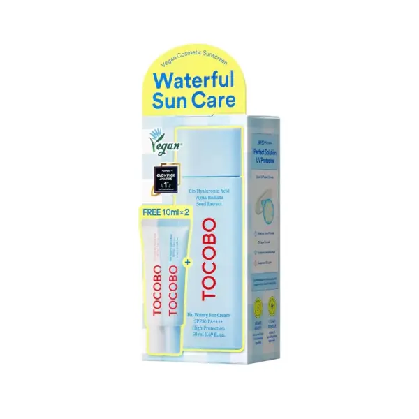 کرم ضدآفتاب آبرسان بایو واتری توکوبو (بسته هدیه‌دار) Tocobo