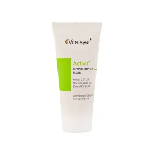 لوسیون فلوئید مرطوب‌کننده پوست چرب بی‌رنگ ویتالیر Vitalayer