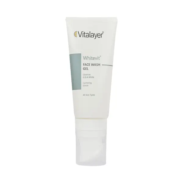 ژل شستشوی صورت روشن‌کننده وایت ویت ویتالیر Vitalayer