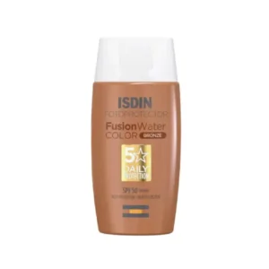 کرم ضد آفتاب رنگ برنز مجیک ایزدین مدل فیوژن واتر SPF50+