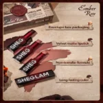 خرید ست رژ لب مات ماندگار Dynamatte Boom شیگلم مدل Ember Rose Set