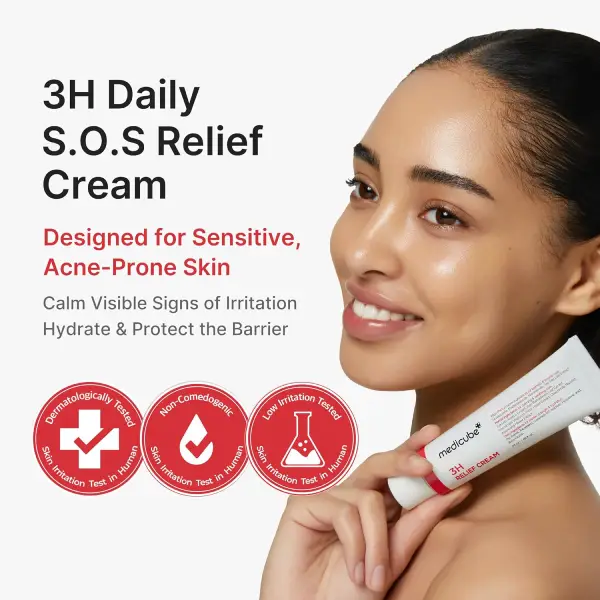 کرم ترمیم کننده و تسکین دهنده 3H مدیکوب Medicube 3H Daily Relief Cream