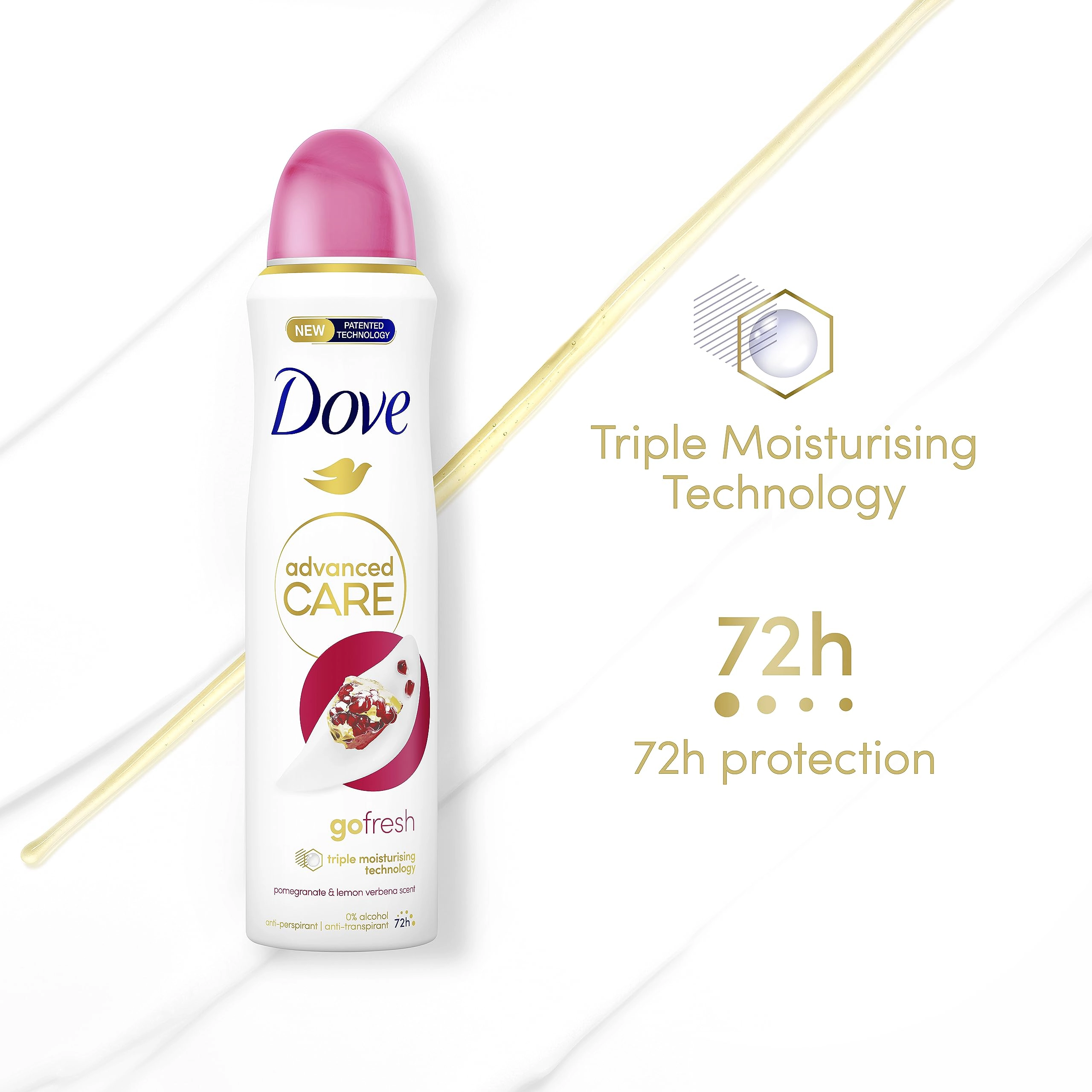 اسپری دئودورانت زنانه داو مدل Pomegranate & Lemon 1 اسپری دئودورانت زنانه داوPomegranate & Lemon