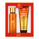 ست هدیه بادی اسپلش و لوسیون بدن یامانفن مدل Amber Woman