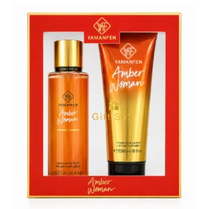 ست هدیه بادی اسپلش و لوسیون بدن یامانفن مدل Amber Woman