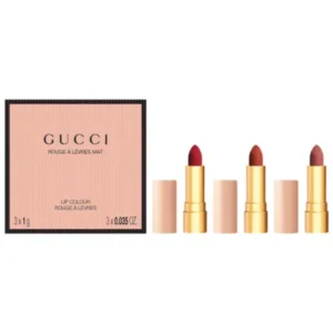 ست هدیه رژ لب مات سه‌تایی مینی سایز گوچی Gucci