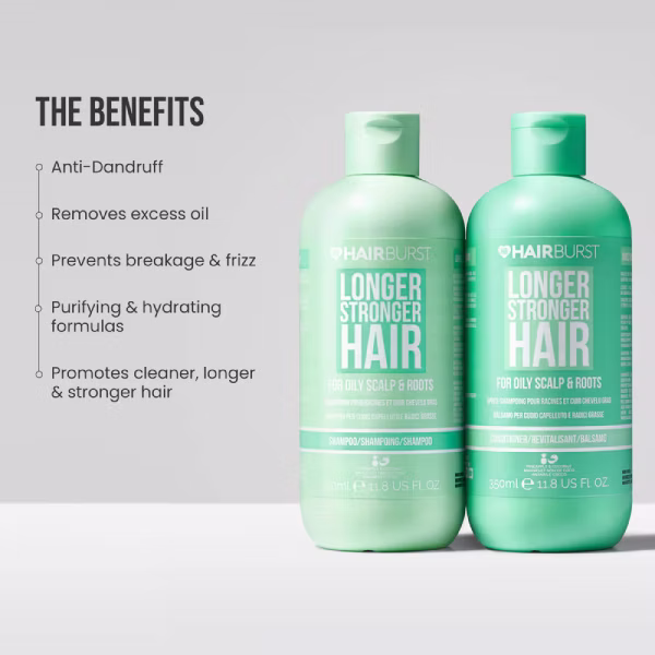 قیمت ست شامپو و نرم_کننده Hairburst برای موهای چرب