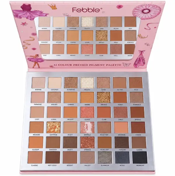 پالت سایه ۴۲ رنگ فبل مدل Glory Of Ballet