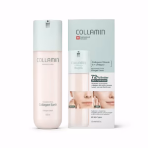 کرم مرطوب‌کننده و جوانساز کلاژن بانک کلامین 125ml